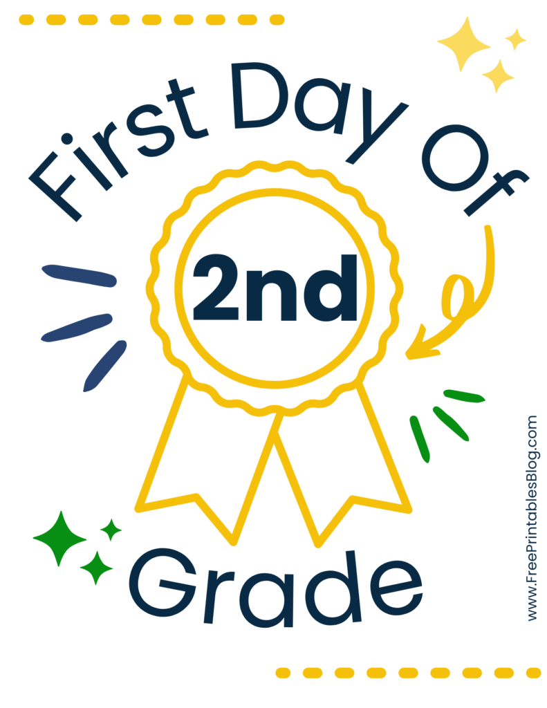 Free First Day of School Sign Printable PDFs For Photos Purely